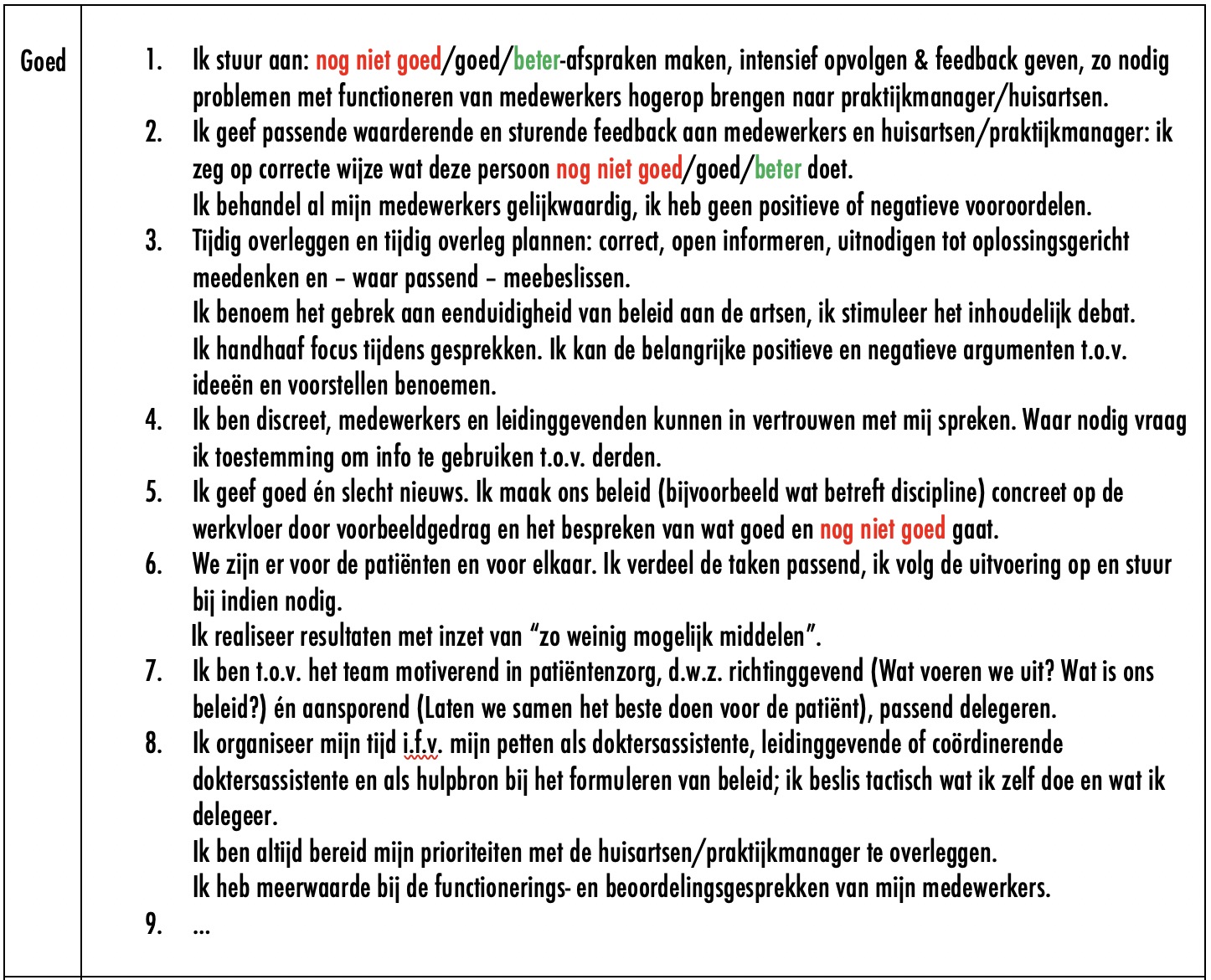 Goed functioneren als leidinggevende